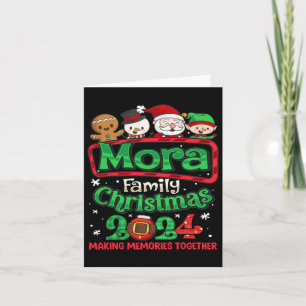 Carte Mora Famille Noël 2024 Faire des souvenirs ensembl