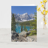 Carte Moraine Lake, Canadian Rockies, Alberta, Canada (Fleur jaune)