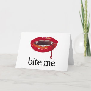 Carte Mordez-moi vampire