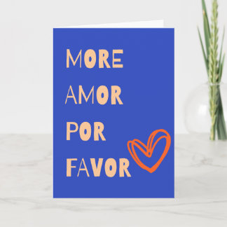 Carte More amor por favor