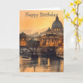 Carte Morning in Rome (Fleur jaune)