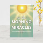 Carte Morning Miracles Hopeful Glow Card (Fleur jaune)