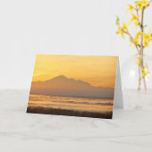 Carte Morning Mountain Magic. (Fleur jaune)