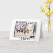 Carte Morning Tears décrit le Cherokee Trail de 1838-183 (Fleur jaune)