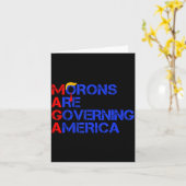 Carte Morons Are Governing America Funny Trump 2024  (Fleur jaune)