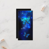 Carte Morpho Butterfly in the Dark Background (Devant/Arrière en situation)