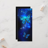 Carte Morpho Butterfly in the Dark Background (Devant/Arrière en situation)