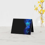 Carte Morpho Butterfly in the Dark Background (Fleur jaune)