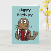 Carte Morse drôle AJ jouant la bande dessinée (Fleur jaune)