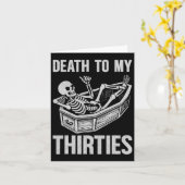 Carte Mort à mes 30 ans  (Fleur jaune)