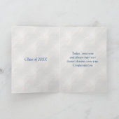 Carte Mortier bleu argenté, Gown et diplôme (Intérieur)