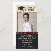 Carte Mortier et diplôme - Personnaliser (Devant / Derrière)