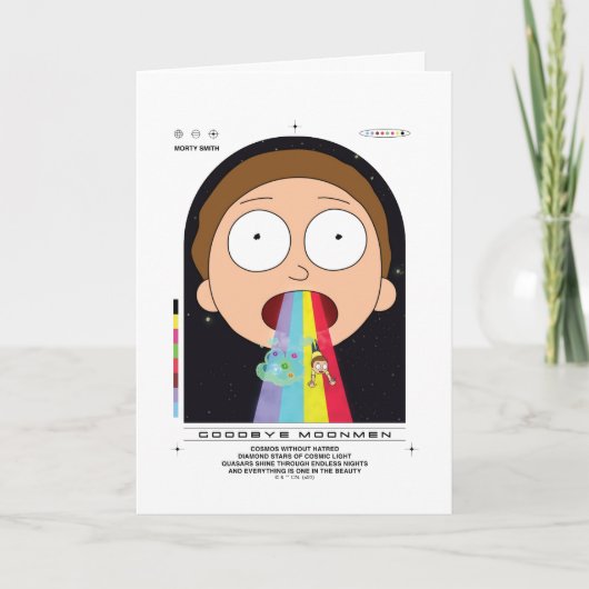 Carte Morty Goodbye Moonmen Citation Graphique (Devant)