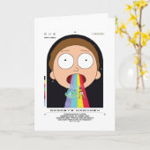 Carte Morty Goodbye Moonmen Citation Graphique (Fleur jaune)