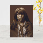 Carte Mosa - une femme de Mojave - archives de Natif (Fleur jaune)