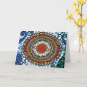 Carte Mosaic Mandala 1 (Fleur jaune)