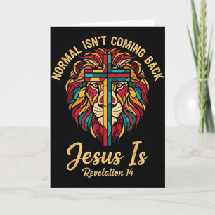 Carte Mosaïque chrétienne Normal ne revient pas Jésus es