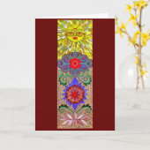 Carte Mosaïque de compassion par Jennifer Kuhns (Fleur jaune)