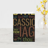 Carte Mosaïque du mot Othello (Fleur jaune)