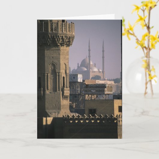 Carte Mosquée au Caire (Fleur jaune)