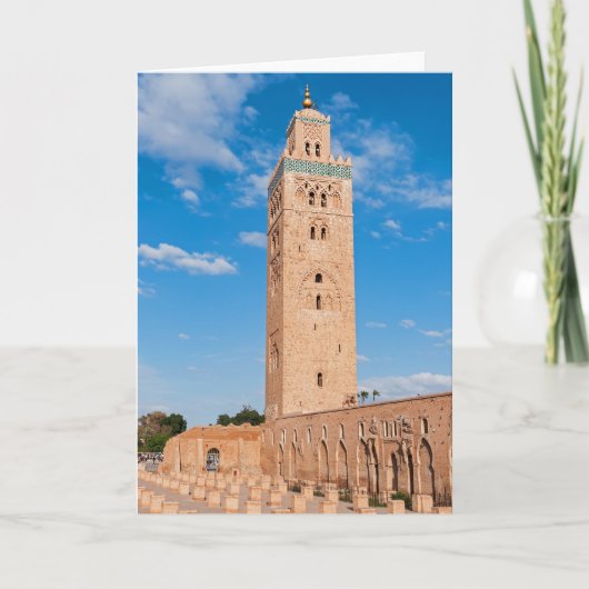 Carte Mosquée de la Koutoubia - Marrakech, Maroc (Devant)
