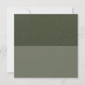 Carte Moss Green Speckle Flat Note - Personnalisab (Devant)