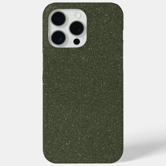 Carte Moss Green Speckled iPhone 15 Pro Max Coque (Verso)