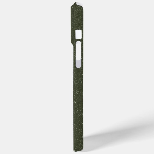 Carte Moss Green Speckled iPhone 15 Pro Max Coque (Verso / Gauche)