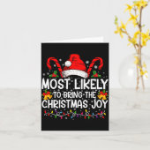Carte Most Likely To Bring The Christmas Joy Matching (Fleur jaune)