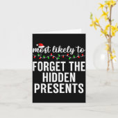 Carte Most Likely To Christmas Matching Family Pajamas A (Fleur jaune)