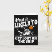 Carte Most Likely To Cruise Matching Group Cruise  (Fleur jaune)