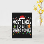 Carte Most Likely To Eat Santas (Fleur jaune)