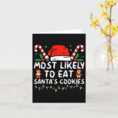 Carte Most Likely To Eat Santas (Fleur jaune)