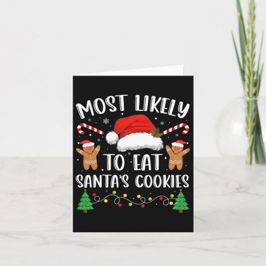 Carte Most Likely To Eat Santas (Devant)