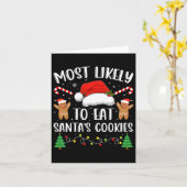 Carte Most Likely To Eat Santas (Fleur jaune)