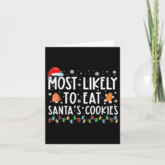 Carte Most Likely To Eat Santas (Devant)