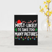 Carte Most Likely To Take Too Many Ctures Matching Chris (Fleur jaune)