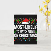 Carte Most Likely To Watch Anime On Christmas Cool Anime (Fleur jaune)