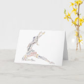 Carte Mot de danse Cloud (Fleur jaune)