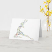 Carte Mot de danse Cloud (Fleur jaune)