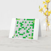Carte Mot-de-passe de la Saint Patrick le (Fleur jaune)