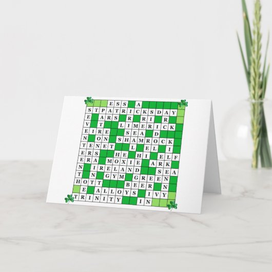 Carte Mot-de-passe de la Saint Patrick le (Devant)