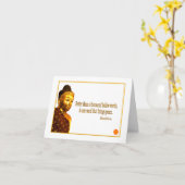 Carte Mot du ~ un de citation de Bouddha qui apporte la (Fleur jaune)