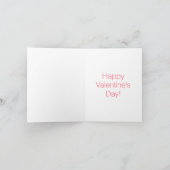 Carte mot VALENTINE (Intérieur)