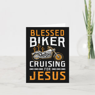 Carte Motard béni roulant pour Jésus moto chrétienne