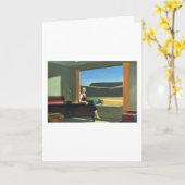 Carte Motel occidental - Edward Hopper (Fleur jaune)