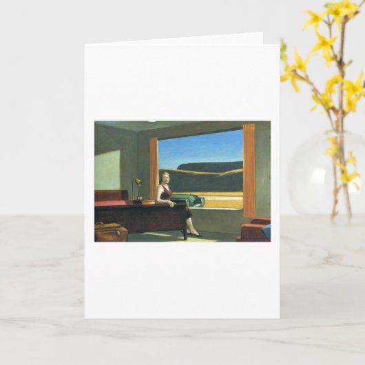 Carte Motel occidental - Edward Hopper (Fleur jaune)