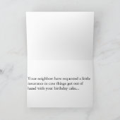 Carte Moteur d'incendie d'anniversaire (Intérieur)