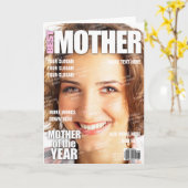 Carte Mother Personalized Magazine Cover (Fleur jaune)