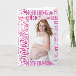 Carte Mother-to-be en Langues many - Mothers Day Card